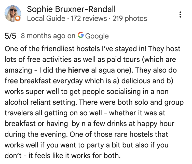 Guest testimonial 3