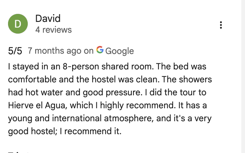 Guest testimonial 5